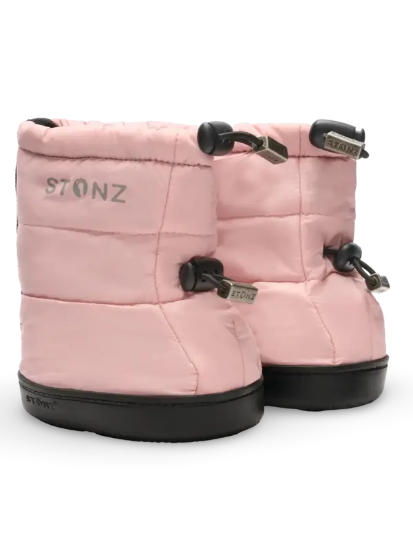 Haze Pink Puffer Booties