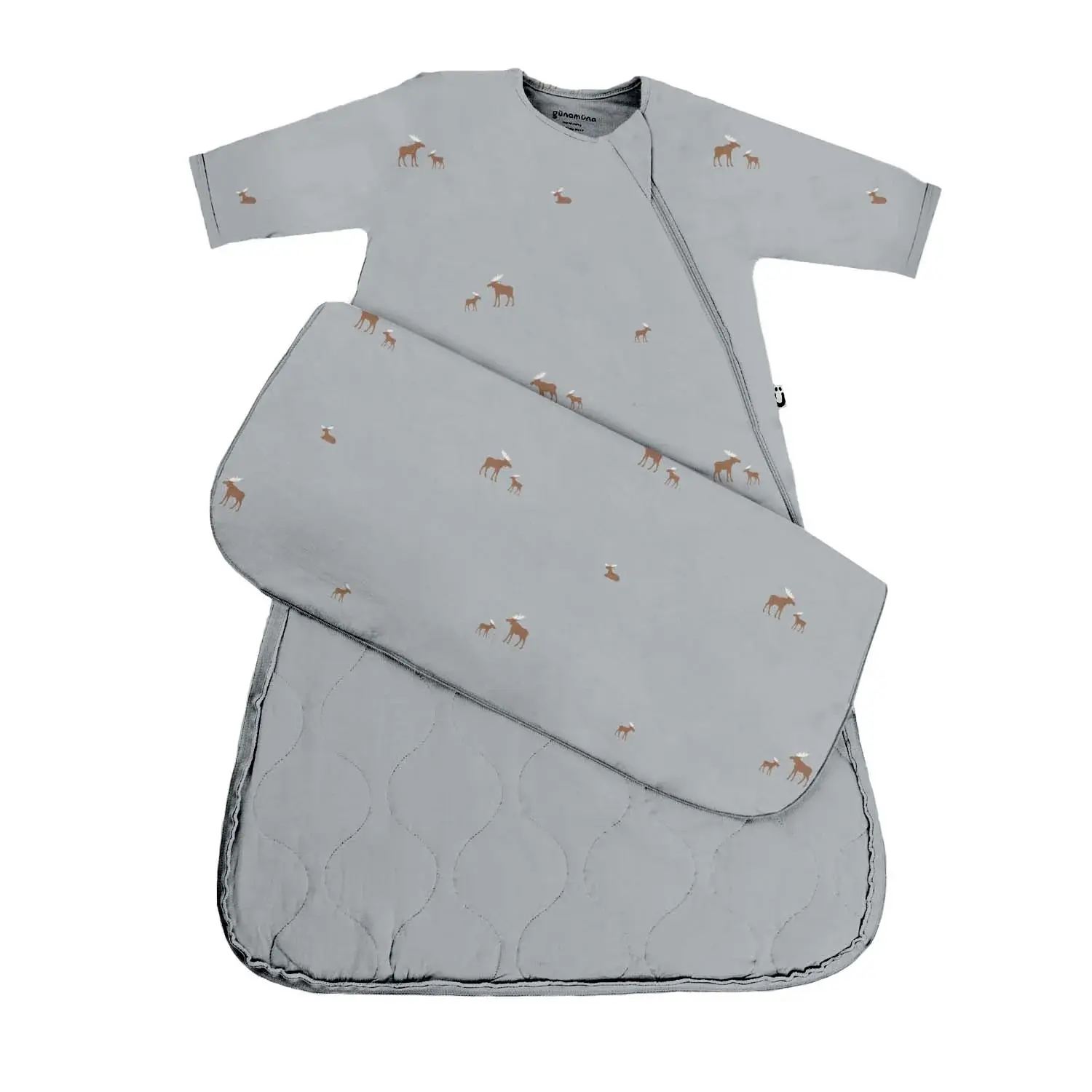 Bamboo Long Sleeve Sleep Bag - Moose 1 TOG