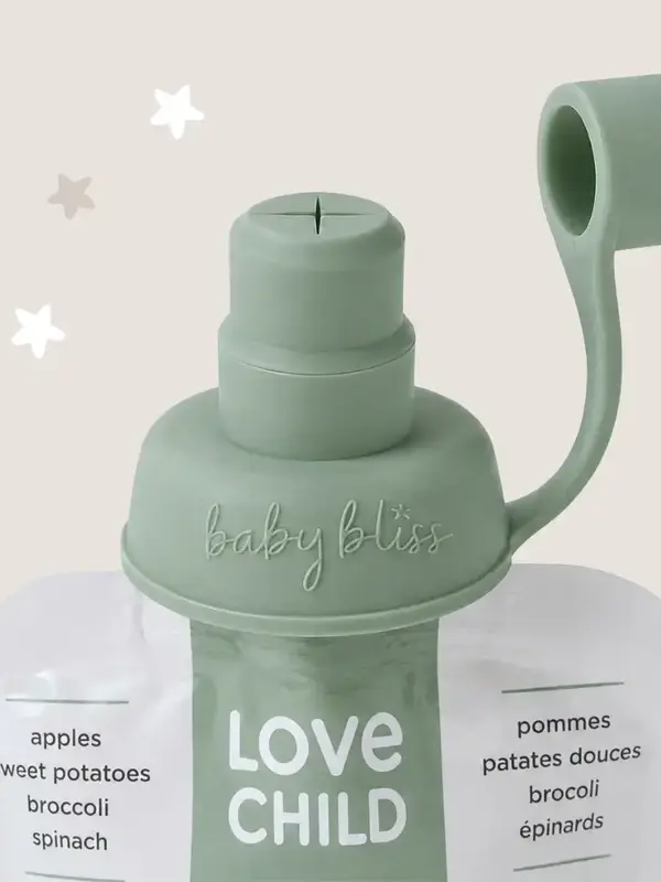 Baby Bliss Food Pouch Non Spill Tops
