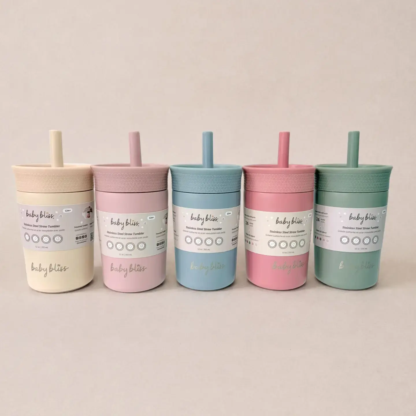 Stainless Steel Straw Tumbler