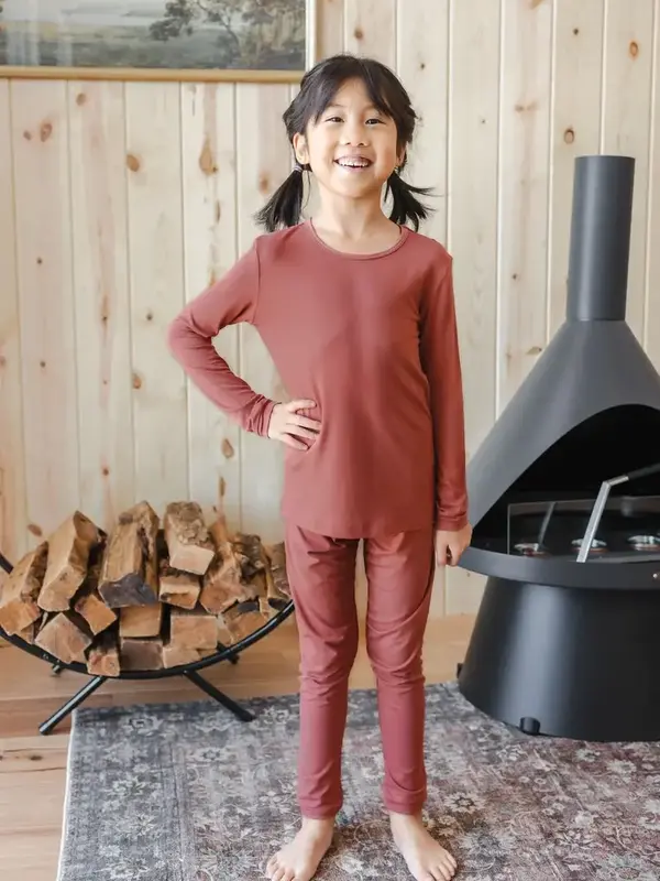 Kyte Long Sleeve Pajama Set - Ember