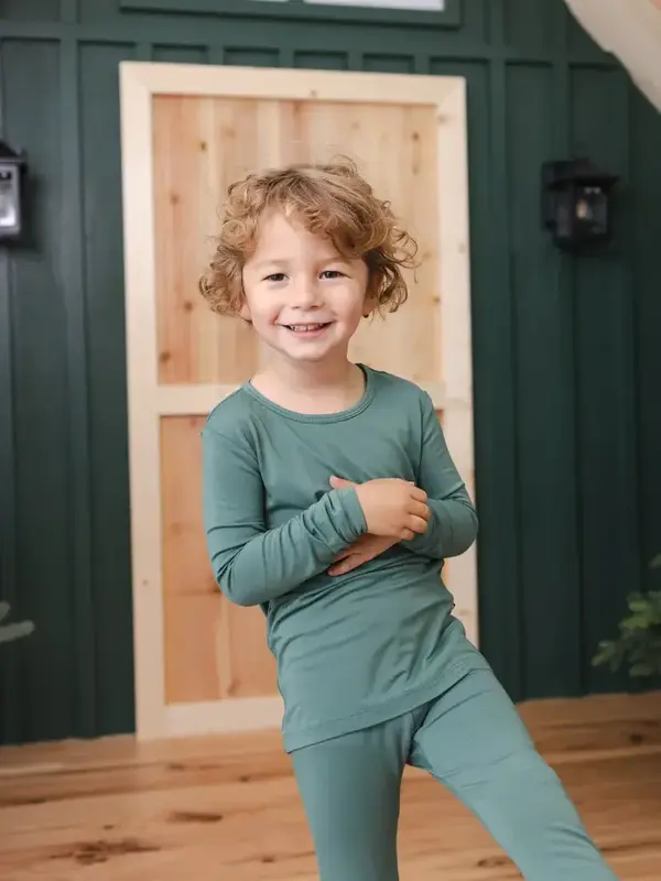 Kyte Long Sleeve Pajama Set - Pine