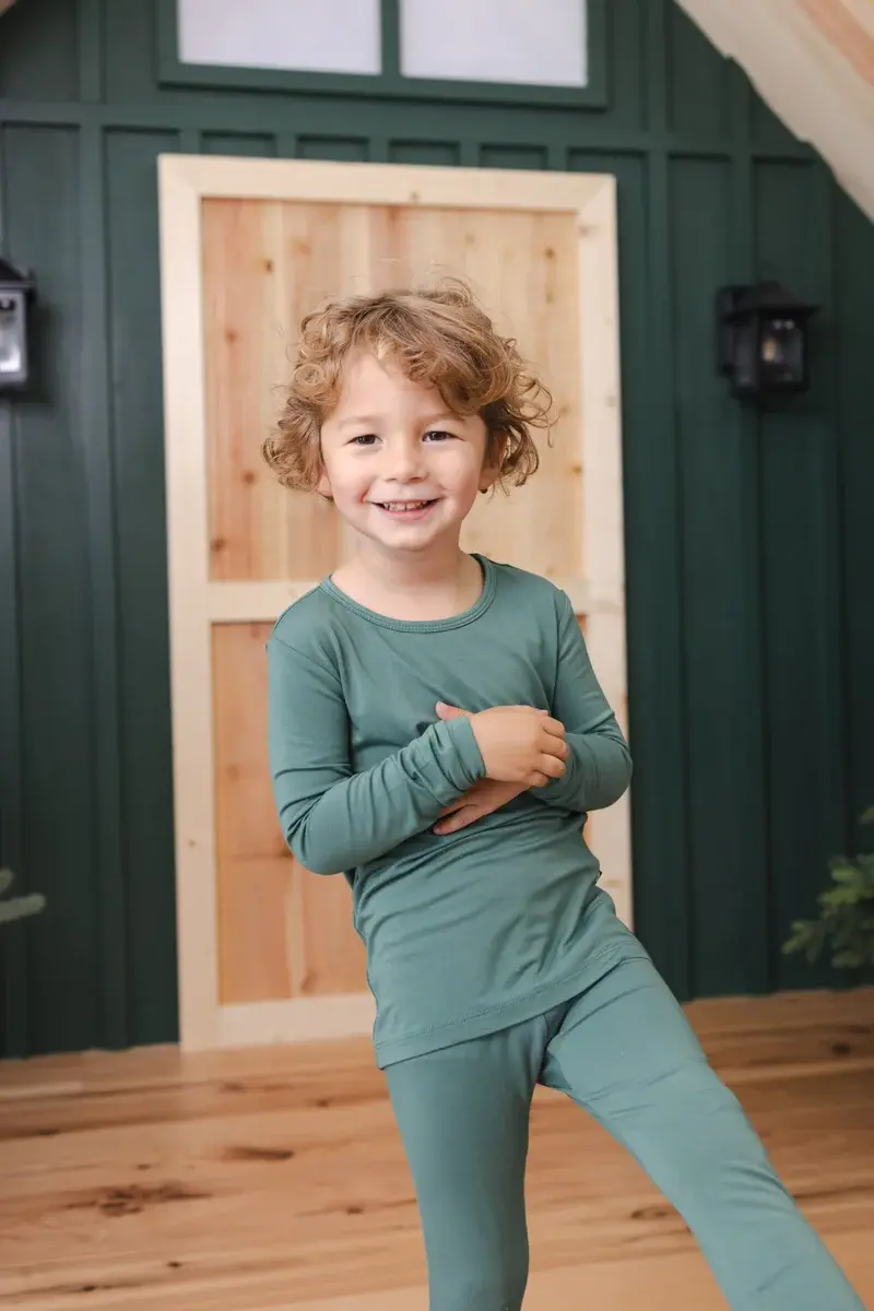 Kyte Long Sleeve Pajama Set - Pine