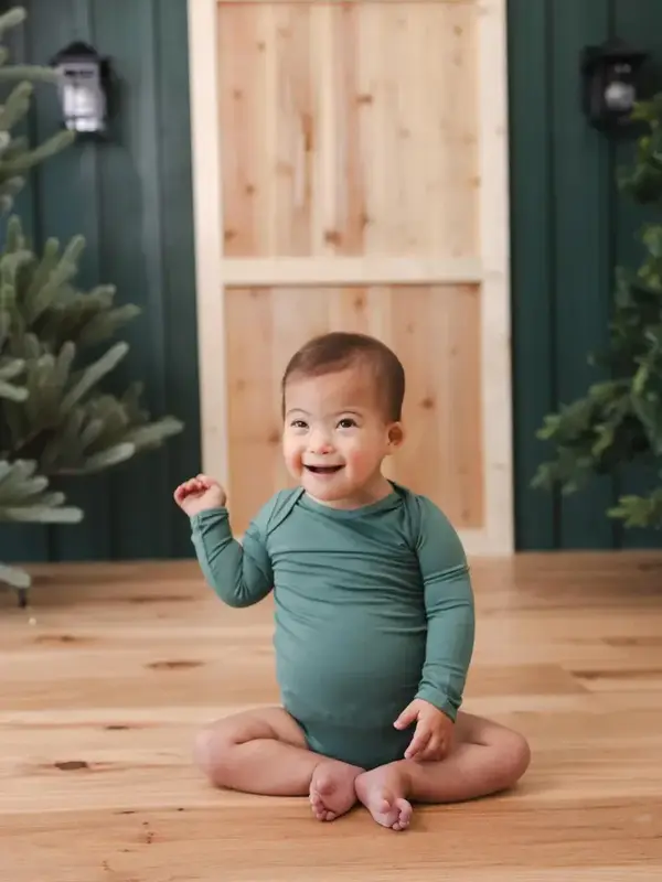 Kyte Long Sleeve Bodysuit - Pine