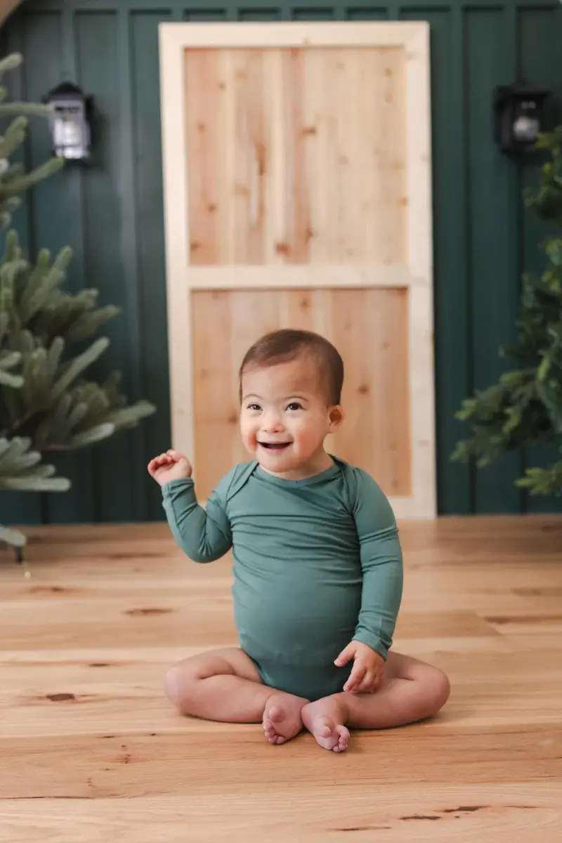 Kyte Long Sleeve Bodysuit - Pine