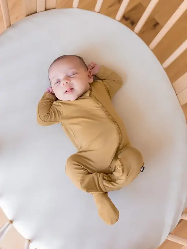 Kyte Zipper Footie - Ochre
