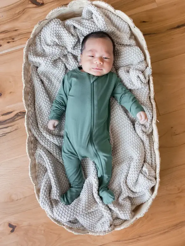 Kyte Zipper Footie - Pine