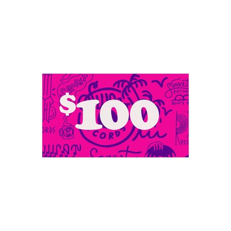 Gift Card $100 Sweat Records In-Store Gift Card