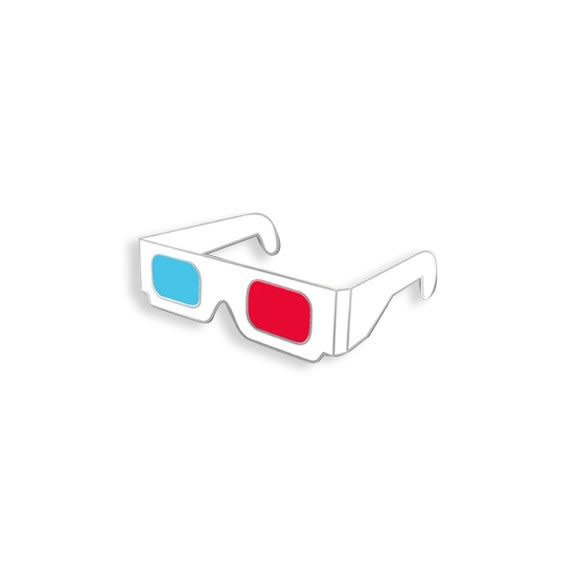 Enamel Pin 3D Glasses Enamel Pin