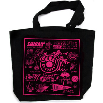 Bag or Tote Sweat x Brian Butler "Logo Sheet" Deluxe Tote Neon Pink