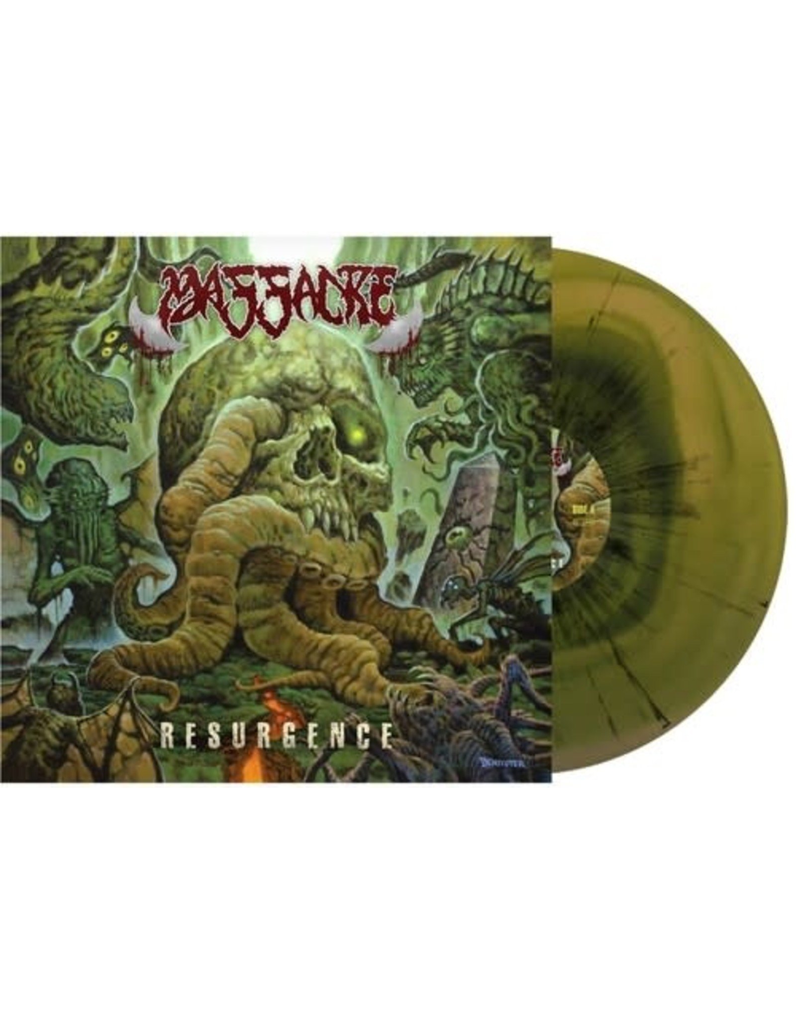 New Vinyl Massacre - Resurgence (IEX, Cyan Mustard Swirl w/ Black Splatter) LP