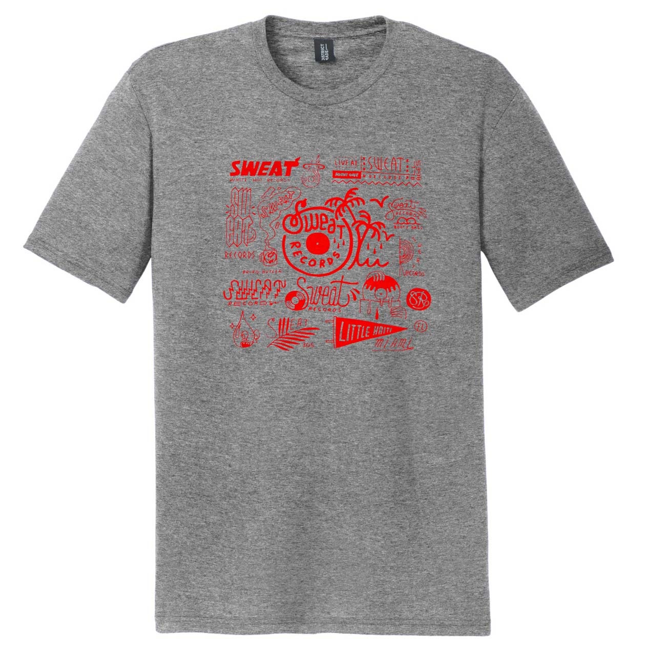 Shirt Sweat x Brian Butler "Logo Sheet" Red/Gray Tee