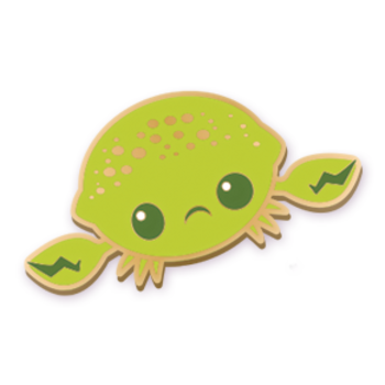 Enamel Pin Baby Lime Crab Enamel Pin