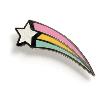 Enamel Pin Shooting Star Rainbow Enamel Pin