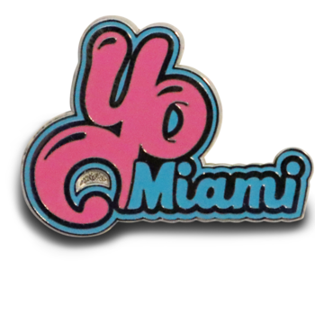 Enamel Pin Yo Miami Enamel Pin (Cotton Candy)