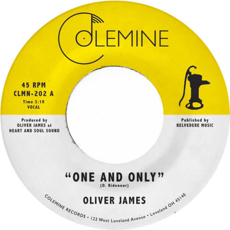 New Vinyl Oliver James - One And Only (Opaque Yellow) 7"