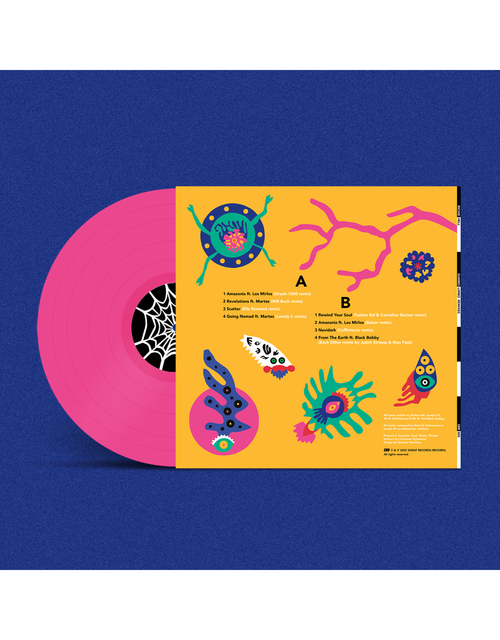 New Vinyl Richie Hell - Gumbo Limbo Remixes (Pink, Ltd Ed) LP