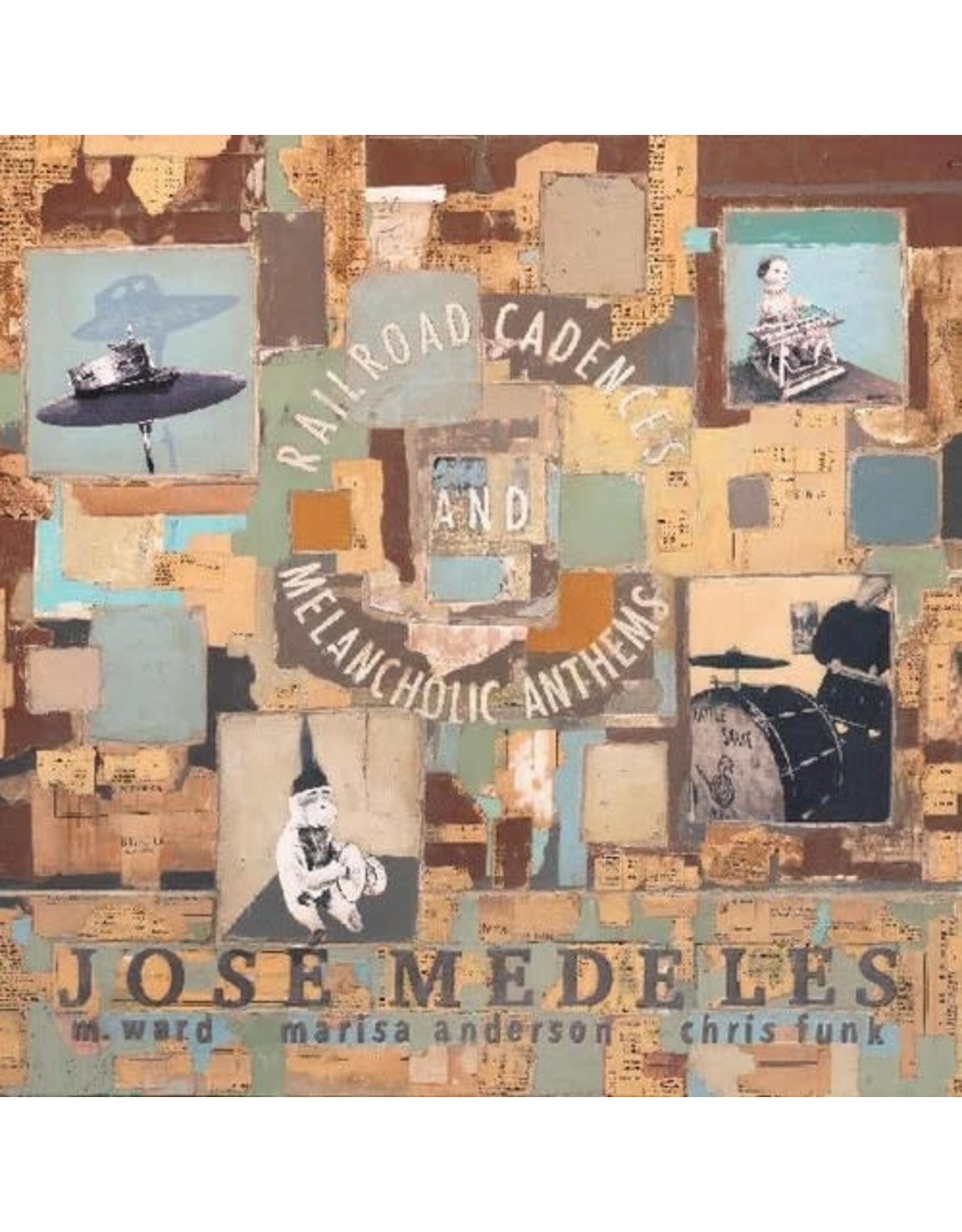 New Vinyl Jose Medeles, M. Ward, Marisa Anderson, Chris Funk - Railroad Cadences & Melancholic Anthems (Clear) LP
