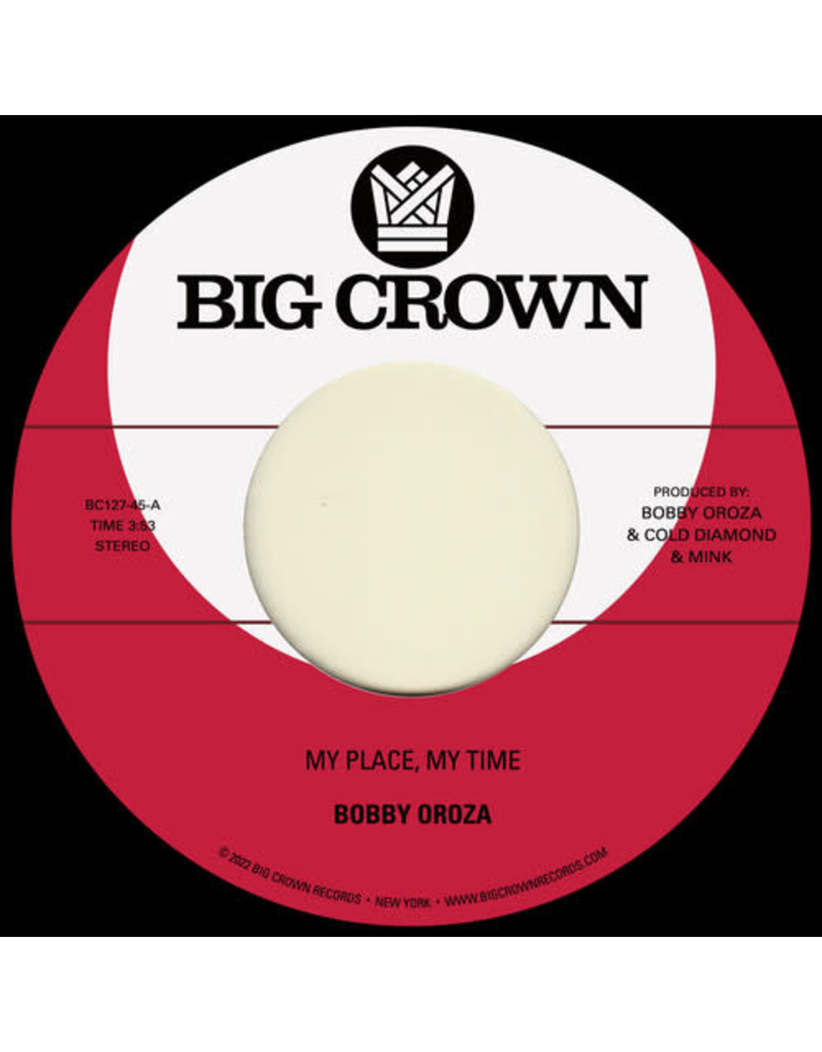 New Vinyl Bobby Oroza - My Place, My Time / Through These Tears 7"