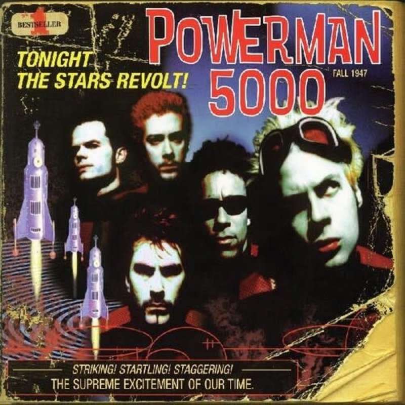 New Vinyl Powerman 5000 - Tonight The Stars Revolt (Clear/Yellow) LP