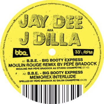 New Vinyl J Dilla - B.B.E. 12"