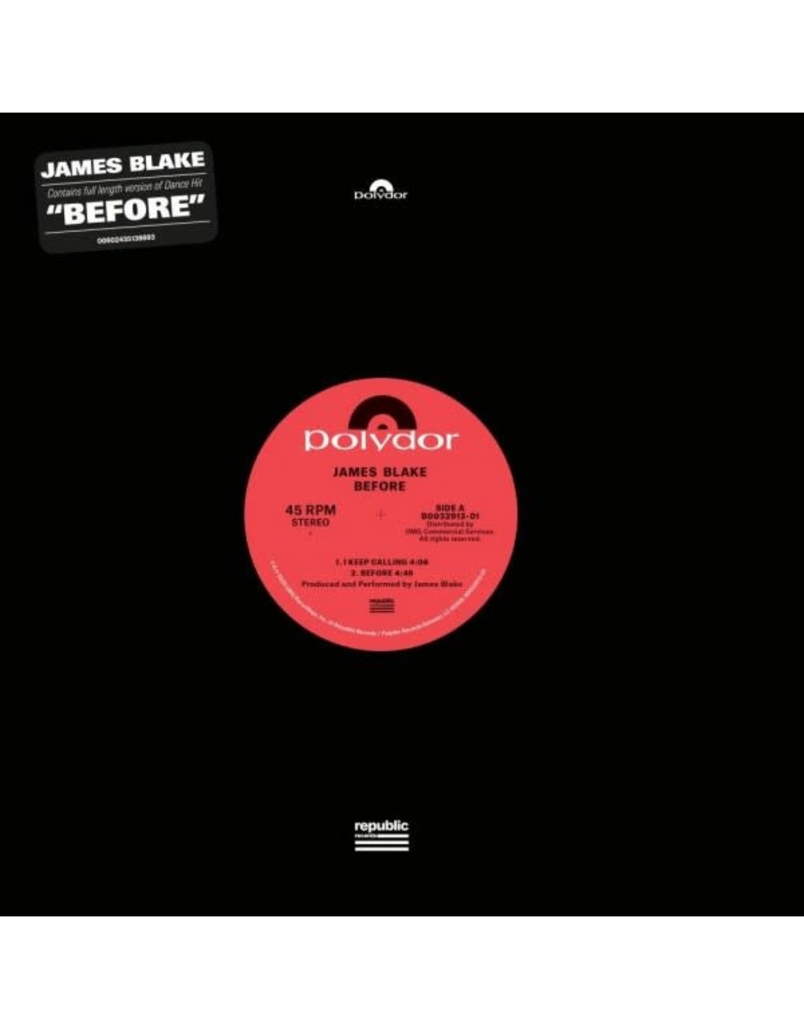 New Vinyl James Blake - Before 12"