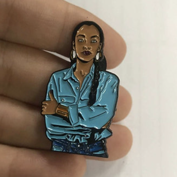 Enamel Pin Sade Denim Outfit Enamel Pin