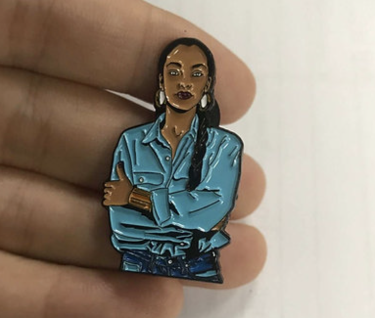 Enamel Pin Sade Denim Outfit Enamel Pin