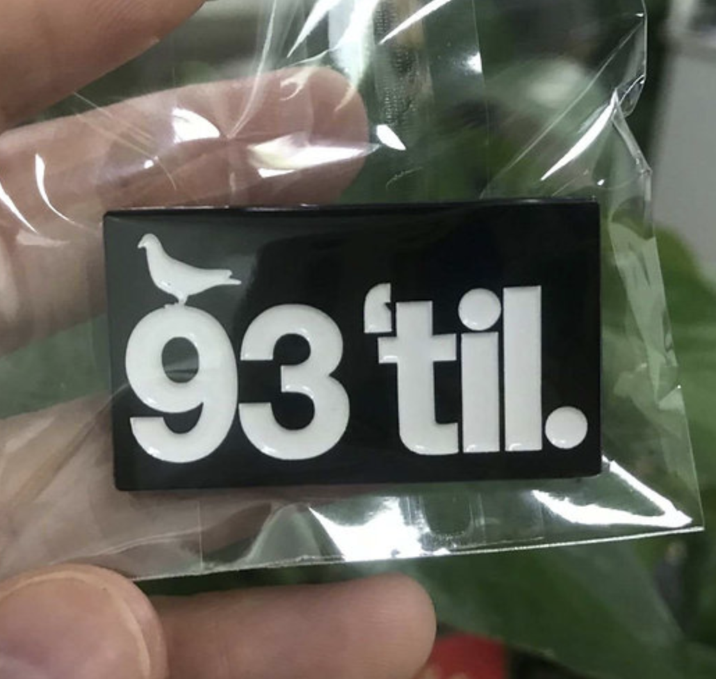 Enamel Pin 93 'til. Enamel Pin