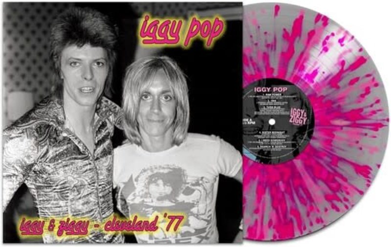 New Vinyl Iggy Pop -  Iggy & Ziggy - Cleveland '77 (Limited Edition, Silver/Pink Splatter) LP