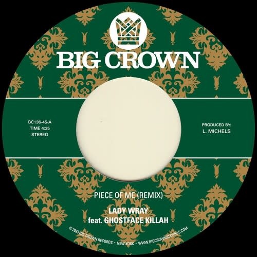 New Vinyl Lady Wray - Piece Of Me feat. Ghostface Killah b/w Joy & Pain (Pete Rock Remix) 7"