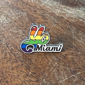 Enamel Pin Yo Miami Enamel Pin (Rainbow)