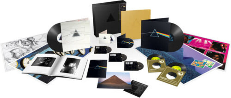 New Vinyl Pink Floyd - The Dark Side Of The Moon (50th Anniversary Box Set, 7", DVD, CD, Blu-ray) 2LP