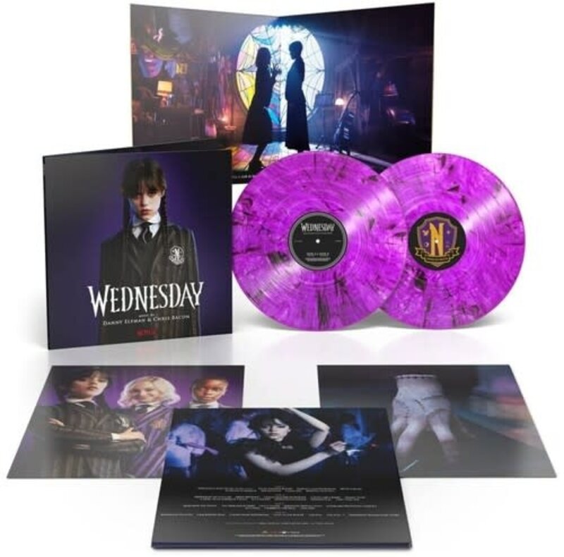 New Vinyl Danny Elfman & Chris Bacon - Wednesday OST (Purple Smoke) 2LP