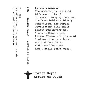 New Cassette Jordan Reyes - Afraid Of Death CS