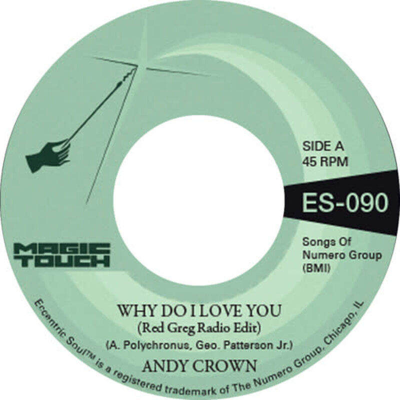 New Vinyl Andy Crown - Why Do I Love You b/ w Instrumental 7"