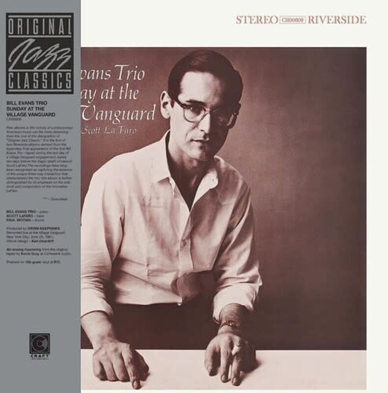 New Vinyl Bill Evans Trio - Sunday At The Village Vanguard (Original Jazz Classics Series, 180g) LP