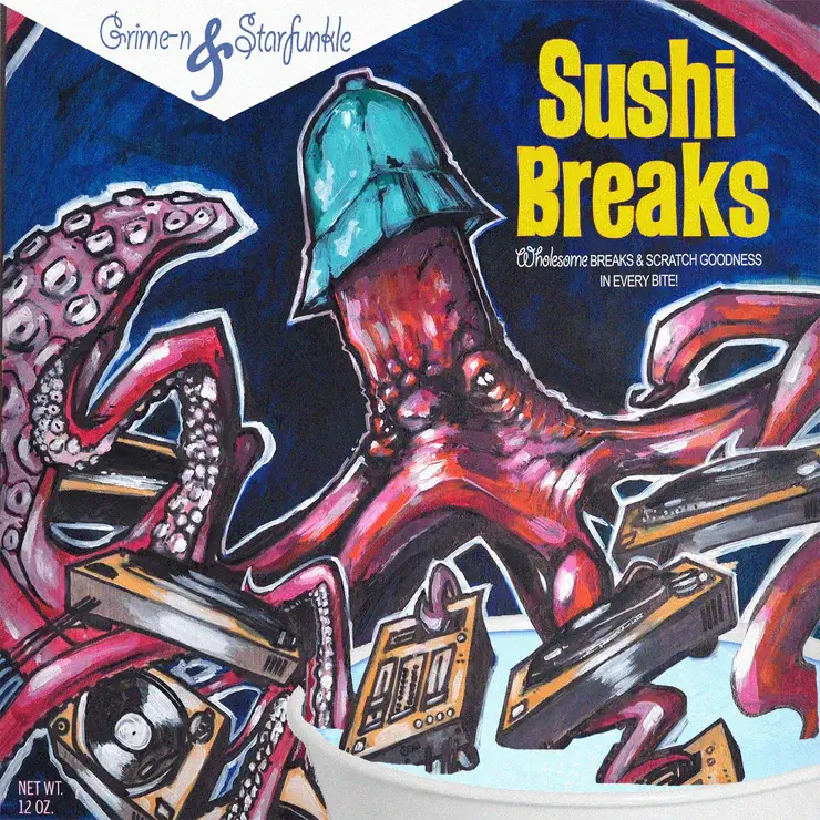 New Vinyl Grime-n & Starfunkle - Sushi Breaks (White) 7"