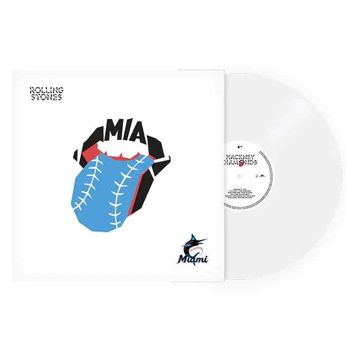 New Vinyl Rolling Stones - Hackney Diamonds (IEX, Miami Marlins Cover, White) LP