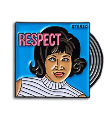 Enamel Pin Aretha "Respect" Enamel Pin