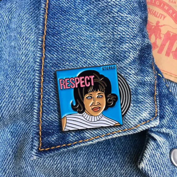Enamel Pin Aretha "Respect" Enamel Pin