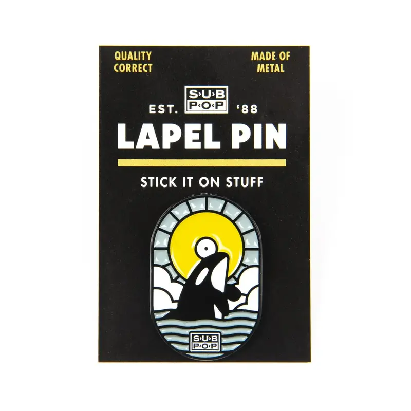 Enamel Pin Sub Pop Orca Enamel Pin