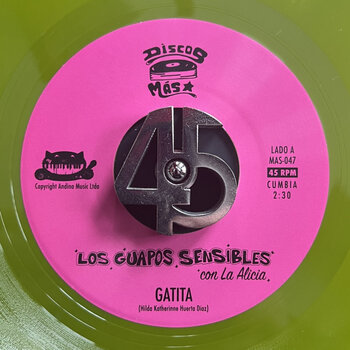 New Vinyl Los Guapos Sensibles - Gatita b/w Bombo y Maracas (Green) 7"