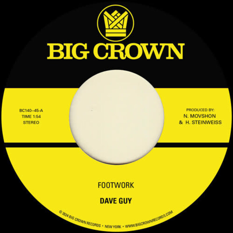 New Vinyl Dave Guy - Footwork b/w Morning Glory 7"