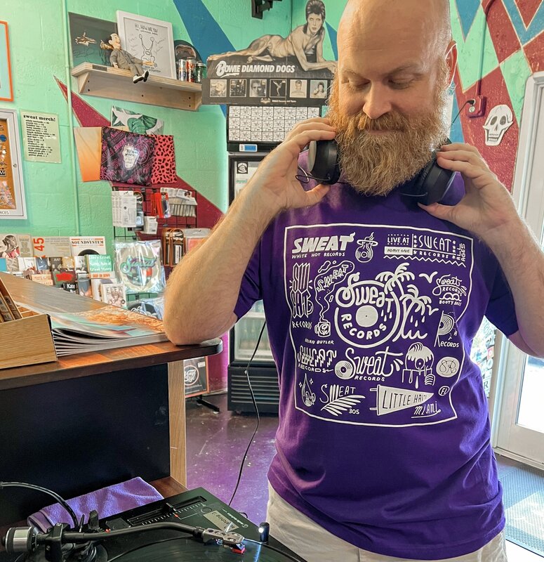 Shirt Sweat x Brian Butler Purple Logo Sheet Tee