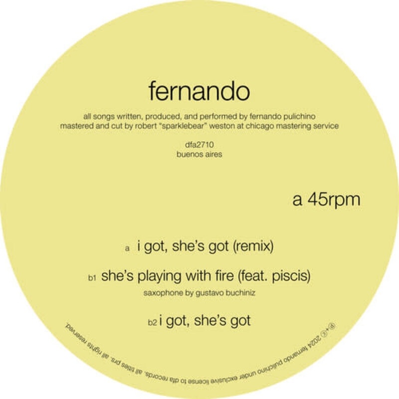 New Vinyl Fernando - I Got, She's Got EP 12"