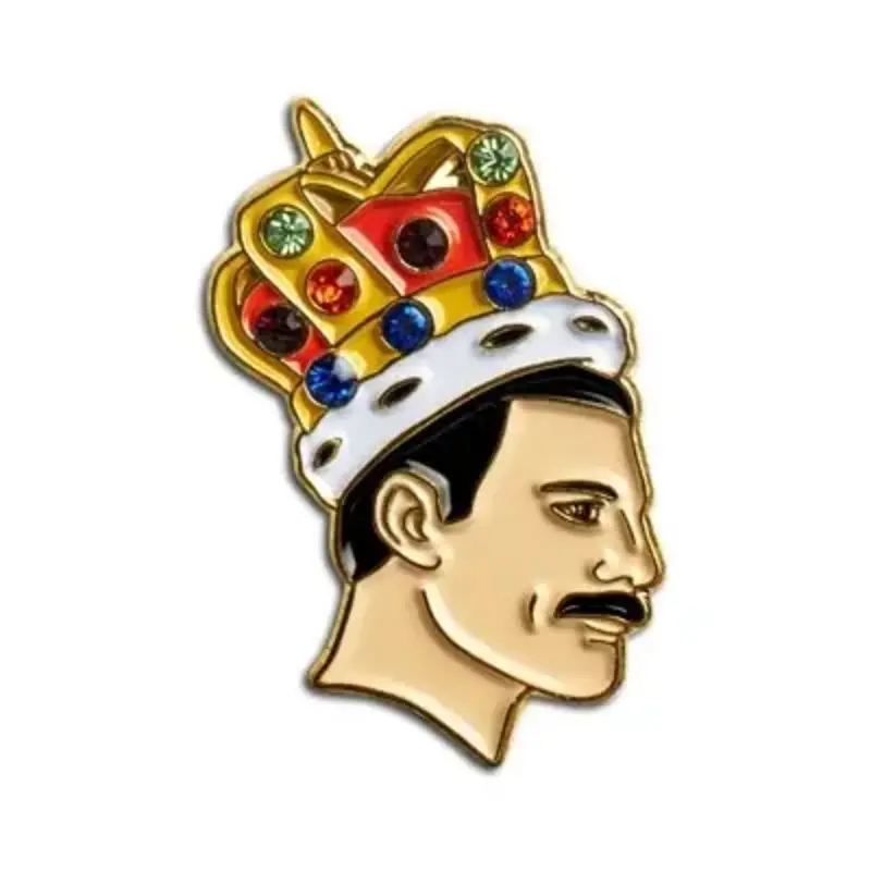 Enamel Pin Freddie Mercury (King of Queen) Enamel Pin