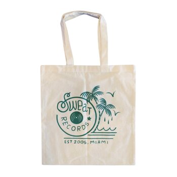 Sweat x Brian Butler "Palms" Teal/Green Canvas Logo Tote