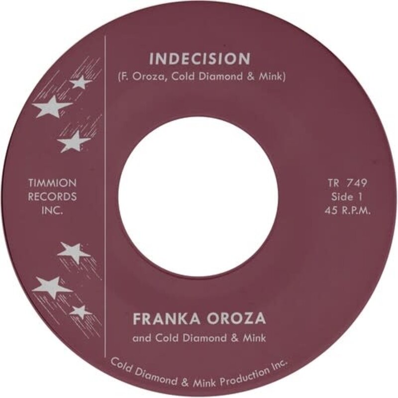 New Vinyl Franka Oroza and Cold Diamond & Mink - Indecision 7"