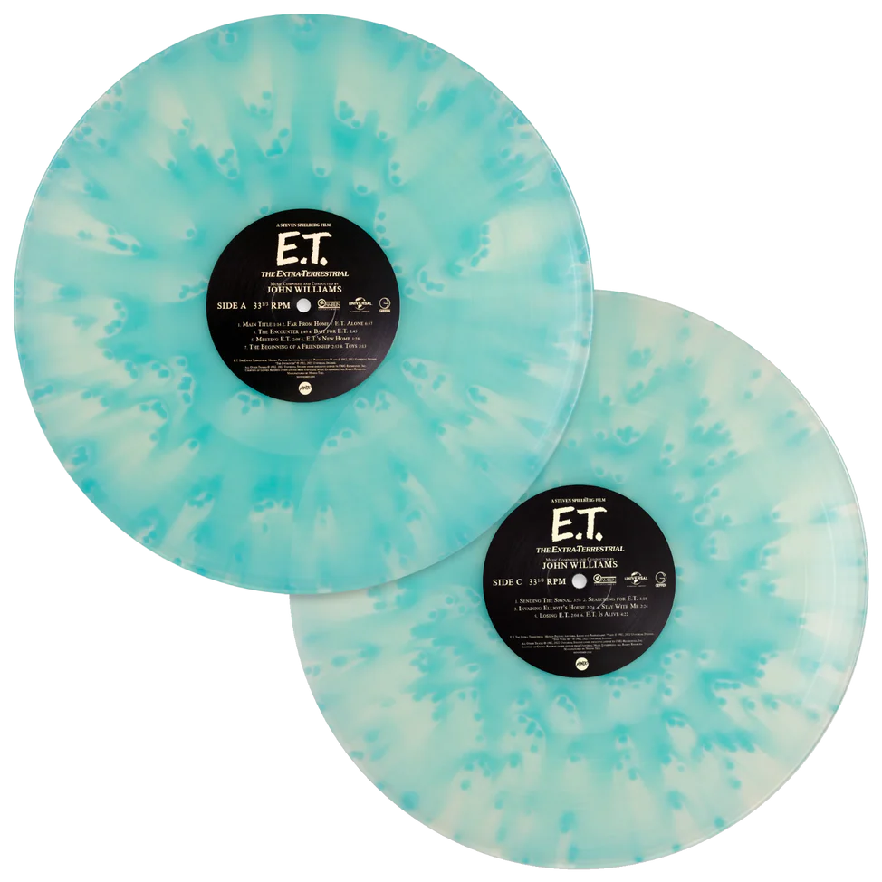 New Vinyl John Williams - E.T. The Extra-Terrestrial OST (40th Anniversary, Clear Blue, 180g) 2LP